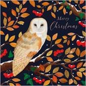 Owl Luxury Christmas Cards - Pack of 10