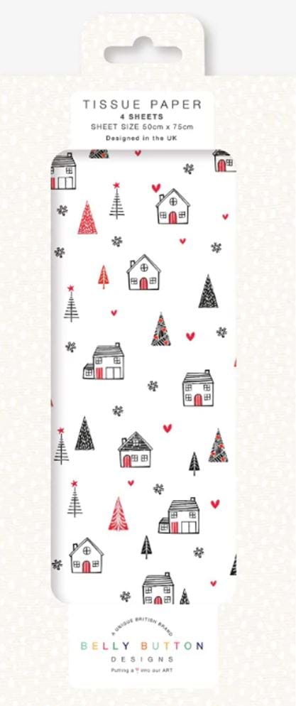 Houses Christmas Tissue Paper