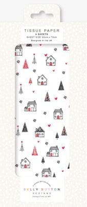 Houses Christmas Tissue Paper