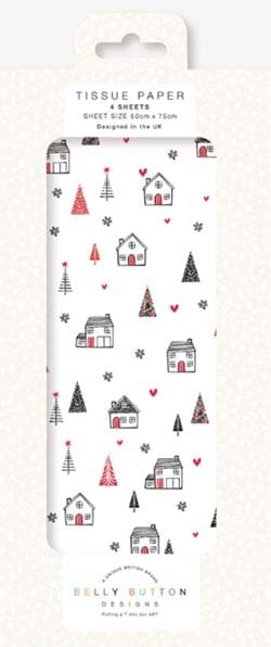Houses Christmas Tissue Paper