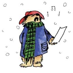 Paddington Carol Singing Christmas Cards - Pack of 8