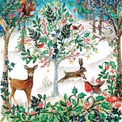 Winter Forest Glade Christmas Cards - Pack of 5