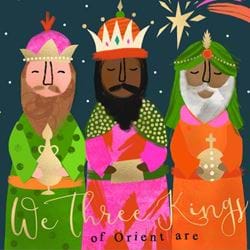 We three Kings Christmas Card