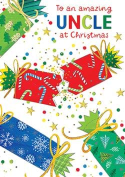 Cracker Uncle Christmas Card