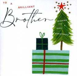 Brilliant Brother Christmas Card