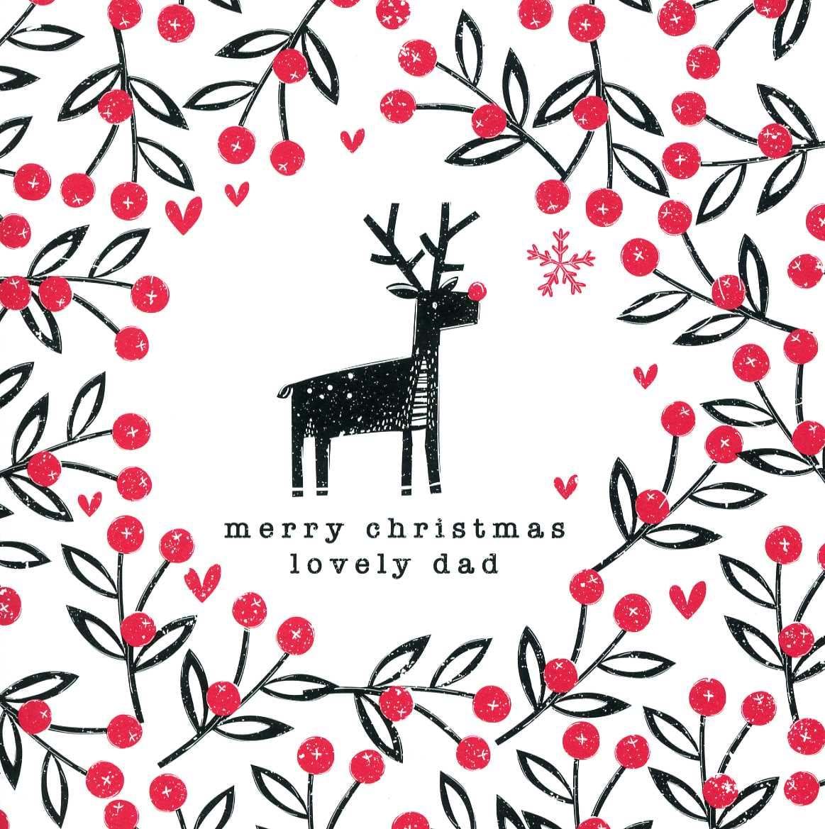 Reindeer Dad Christmas Card