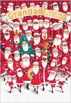 One In A Million Grandad Christmas Card