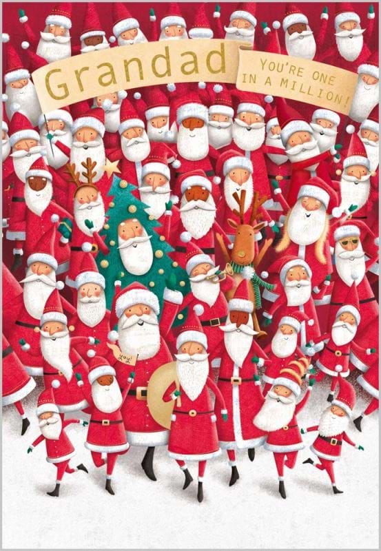 One In A Million Grandad Christmas Card