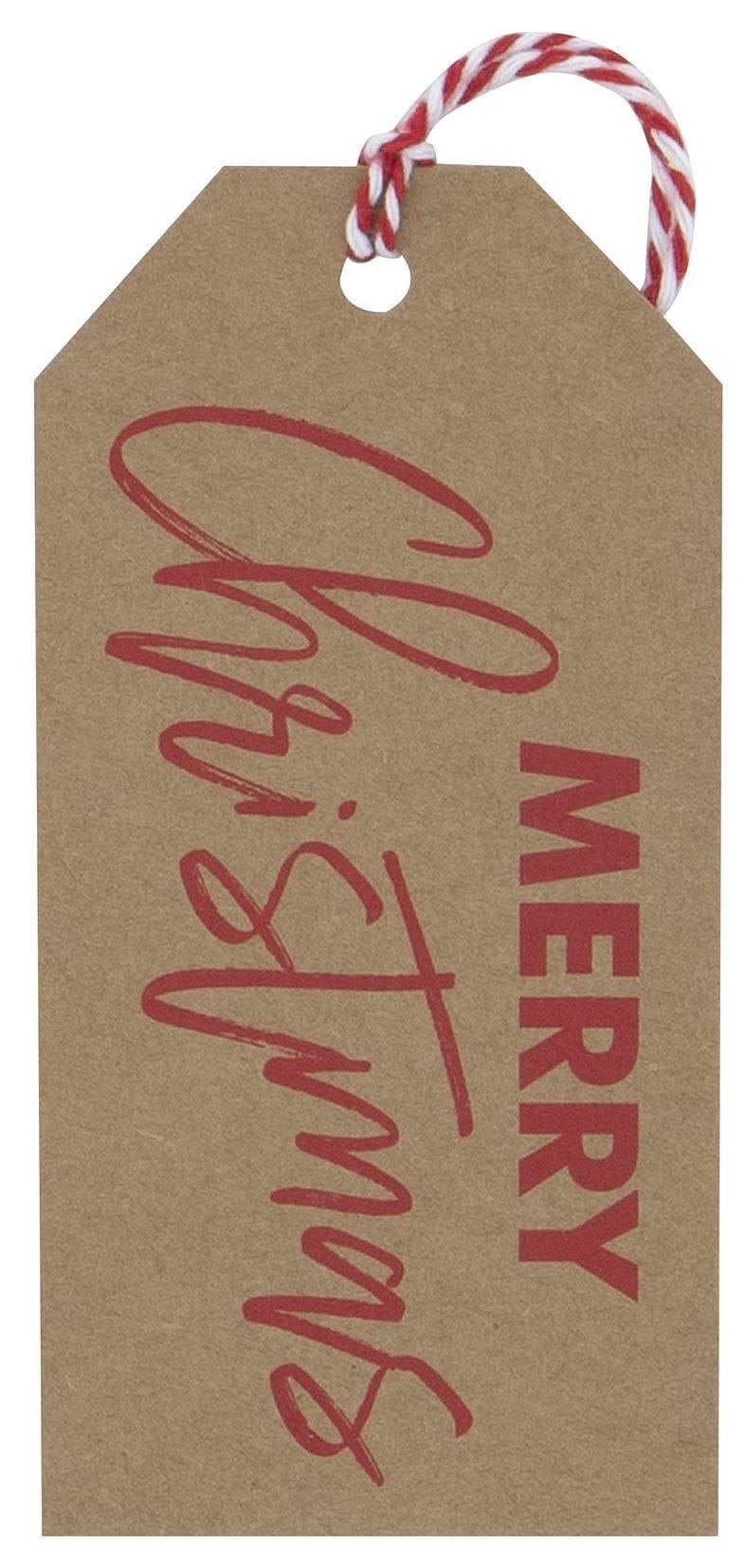 Christmas Gift Tags - Merry Christmas Kraft