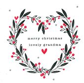 Wreath Grandma Christmas Card
