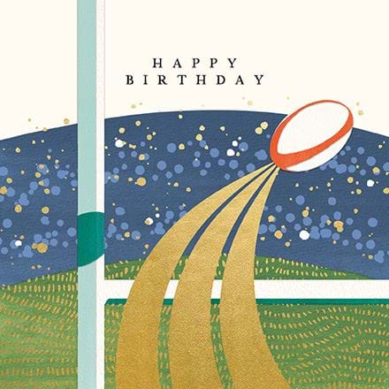Rugby Birthday Card