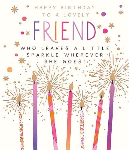 Sparkle Friend Birthday Card