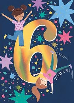 Yipee 6th Birthday Card