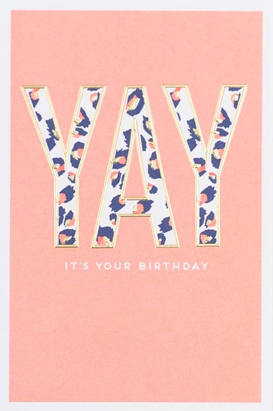 YAY Birthday Card