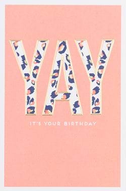 YAY Birthday Card