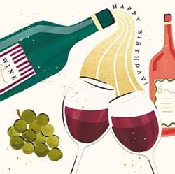 Wine Birthday Card
