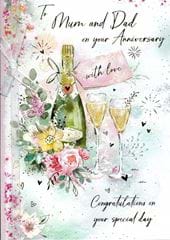 With Love Mum and Dad Anniversary Card