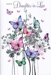 Butterflies Daughter-in-law Birthday Card