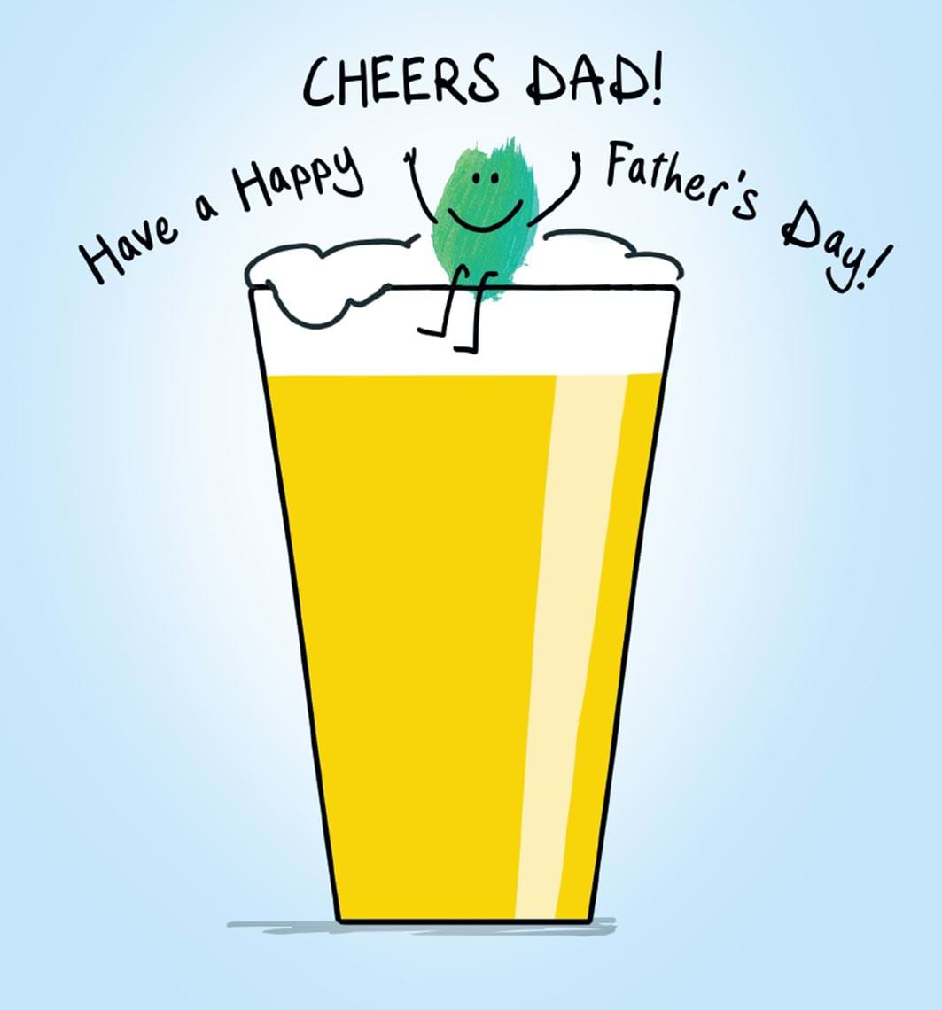 Beer Cheers Father's Day Card