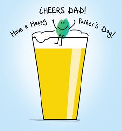Beer Cheers Father's Day Card