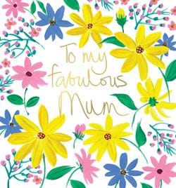 Cosmos Mum Greeting Card