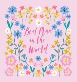 Best Mum Floral Mother's Day Card