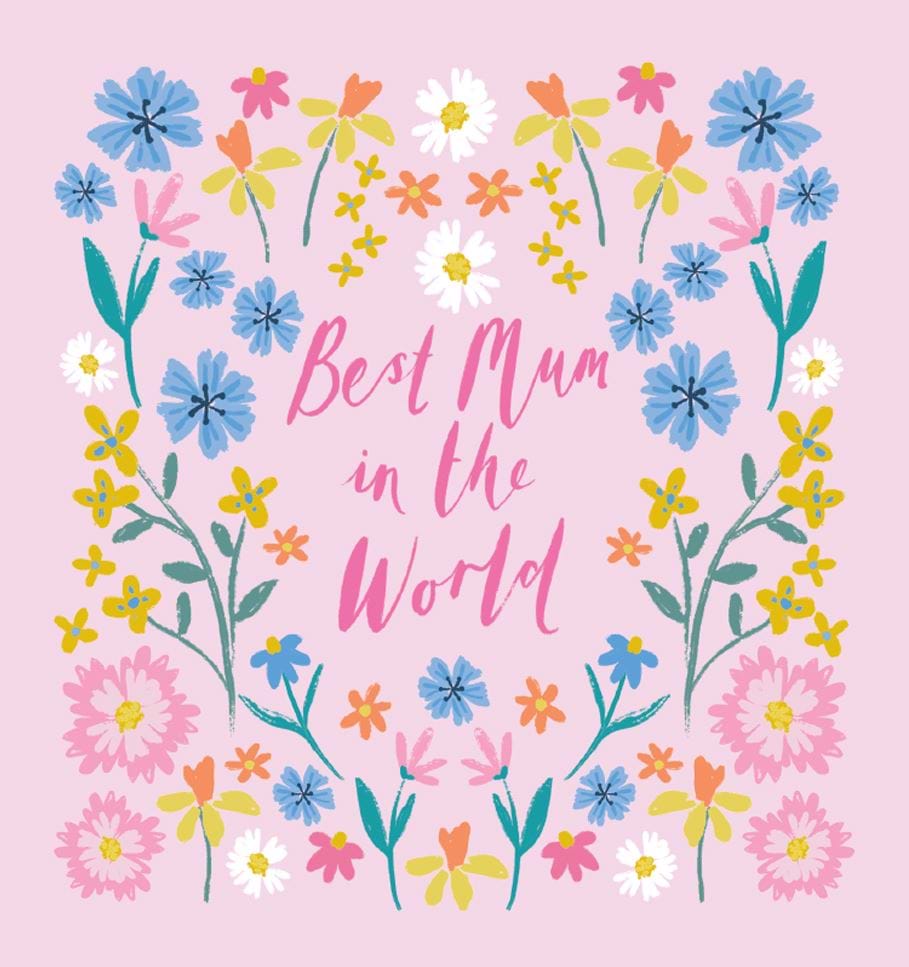 Best Mum Floral Mother's Day Card