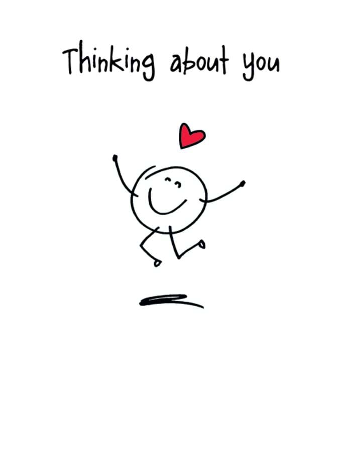 Thinking About You Valentine's Day Card