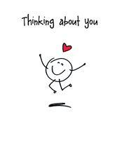 Thinking About You Valentine's Day Card
