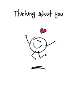 Thinking About You Valentine's Day Card