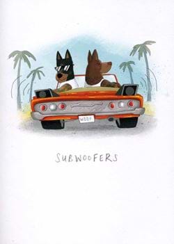 Subwoofers Birthday Card