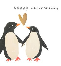 Penguins Anniversary Card