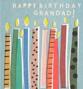 Candles Grandad Birthday Card