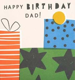 Presents Dad Birthday Card
