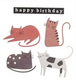 Cats Birthday Card