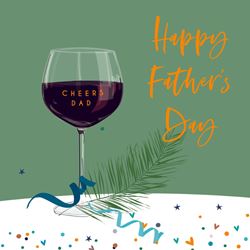 Red Wine Father's Day Card