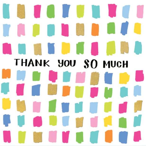 Colourful Thank You Card