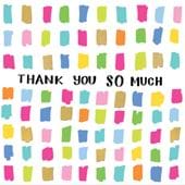 Colourful Thank You Card