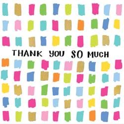 Colourful Thank You Card