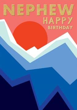 Sunset Nephew Birthday Card