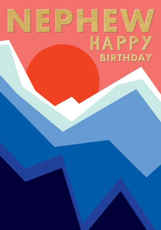 Sunset Nephew Birthday Card