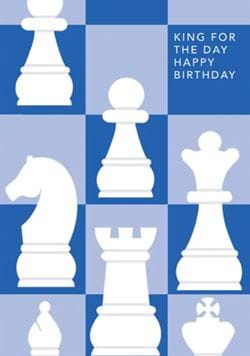King For The Day Birthday Card