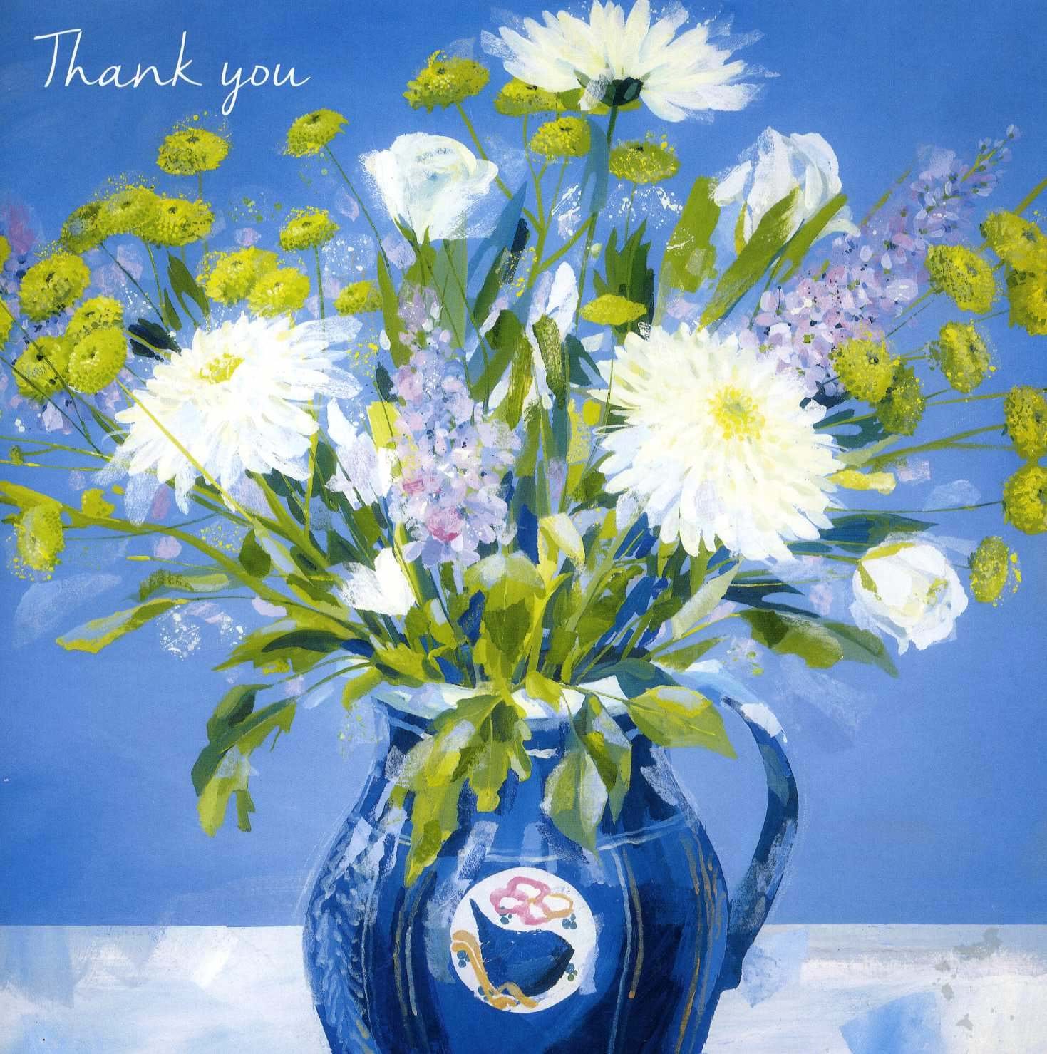 Blue Vase Thank You Card