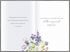 Violet Flowers February Birthday Card