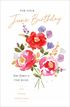 Rose June Birthday Card
