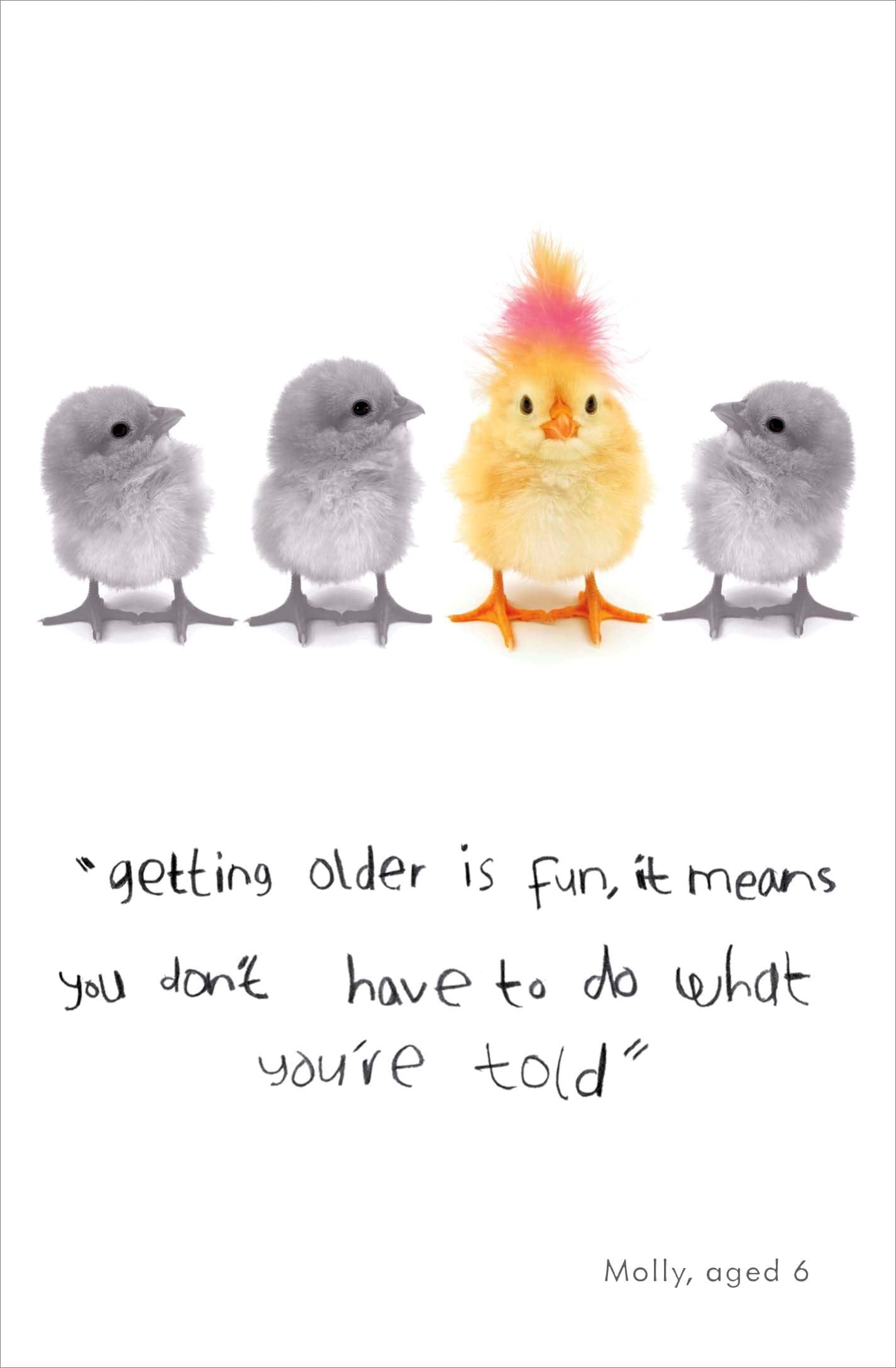 Getting Older Birthday Card