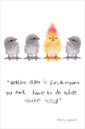 Getting Older Birthday Card