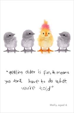 Getting Older Birthday Card