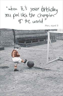 Champion Of The World Birthday Card