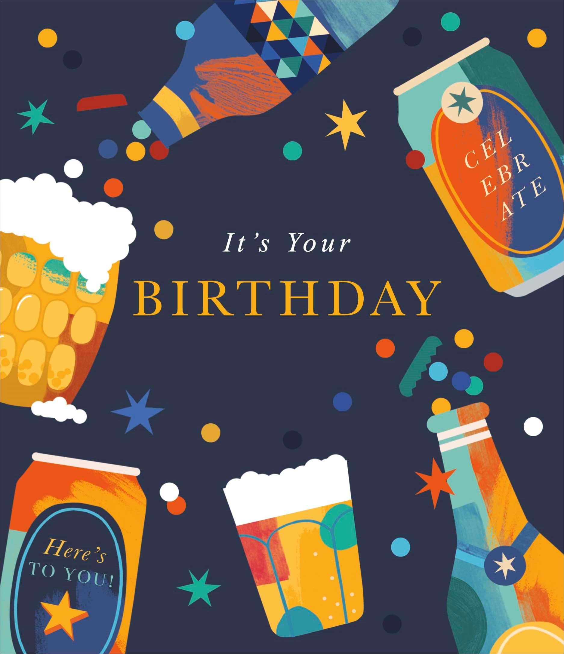 Beers Birthday Card